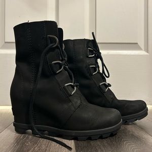 SOREL Black Joan of the Arctic II Wedge Boot